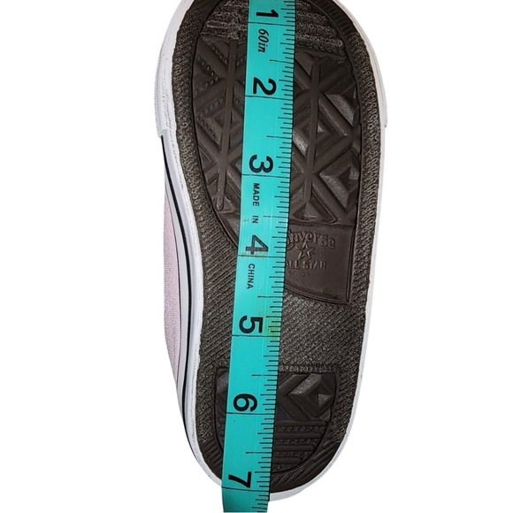 Converse Pink Glitter Sneakers Kids 9 Toddler Low Top Lace Up Casual Shoes - Picture 11 of 12